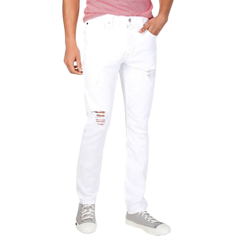 white jeans mens straight leg