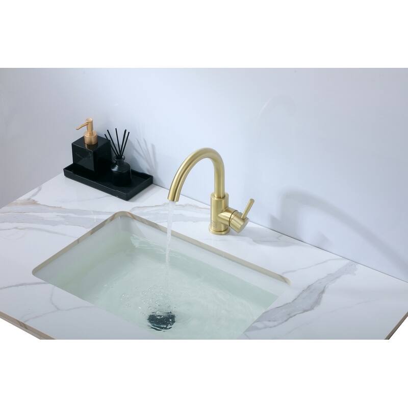 Indigo Home Single Hole Single Handle Bathroom Faucet