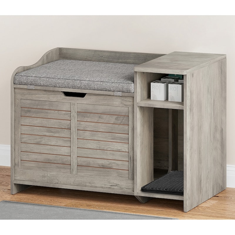 Modern Cat Litter Box Enclosure with Top Opening