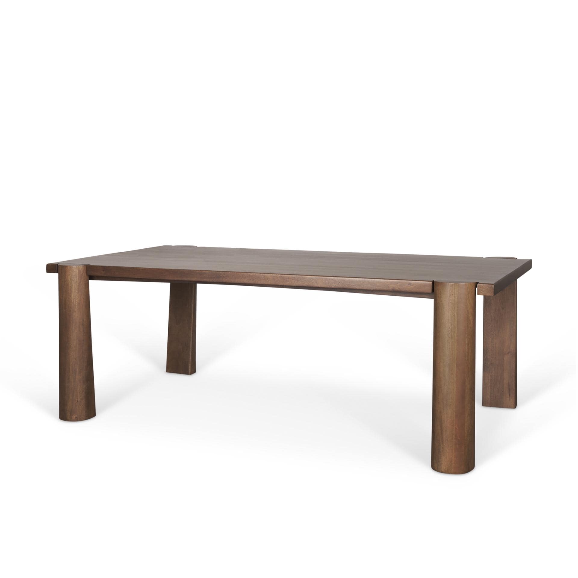 Mercana Tammar Rectangular Brown Wood w/ Tapered Legs Dining Table - 84.0L x 45.5W x 30.0H