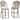 PURPLE LEAF White Print Finish Patio Bar Chairs with Back Rattan Bar Chairs French Bistro Set for Kitchen Outdoor Counter Stool
