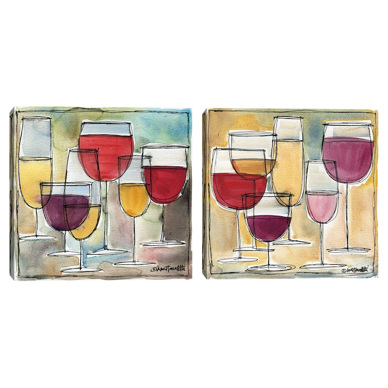 Wind Glass I, Wind Glass IV by Anne Tavoletti Canvas Art Prints