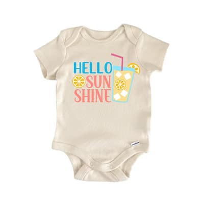 Hello Sunshine Summer - Baby Boy Girl Clothes Infant Bodysuit Funny Cute