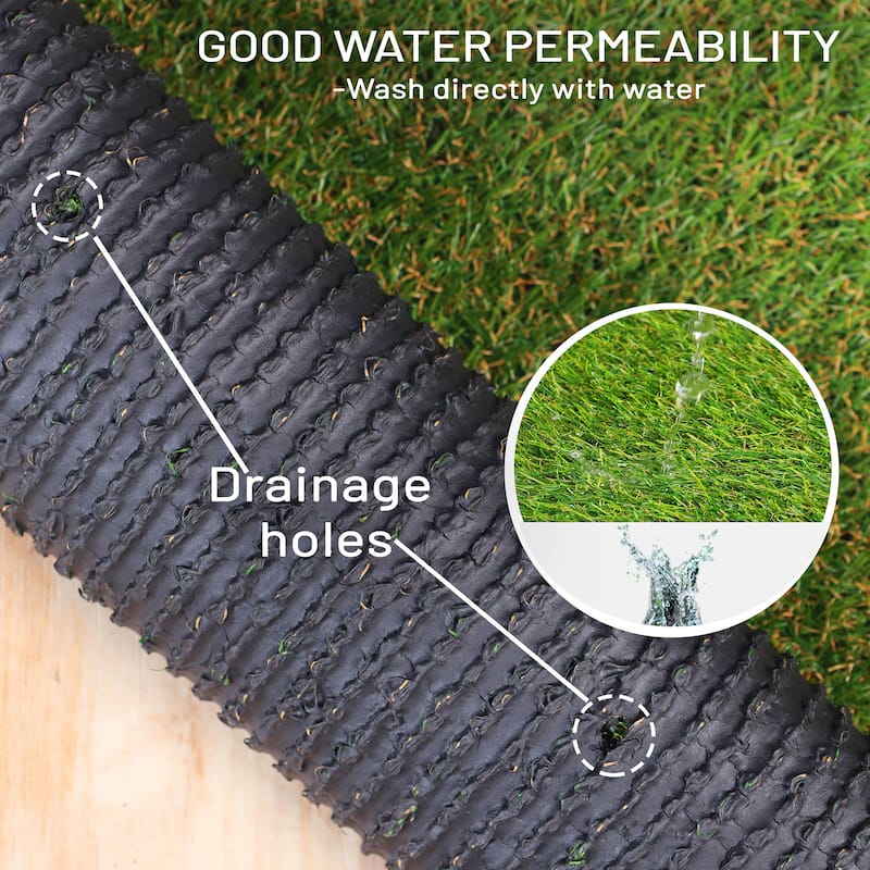 Superior Artificial Grass Lawn Turf Indoor/ Outdoor Area Rugs, Set of 6 - 1' x 1' Set (6)