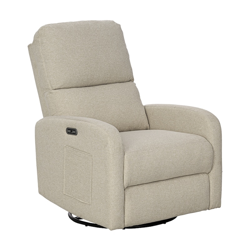 INK+IVY Dakota Power Recliner 3-in-1 with Swivel, Glider, USB Ports
