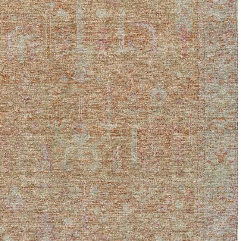 HomeRoots Oriental Traditional Rectangle Outdoor Rug