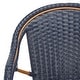 preview thumbnail 63 of 68, SAFAVIEH California Outdoor Bistro 26-inch Counter Stool with Arms - 23" W x 26" D x 43" H