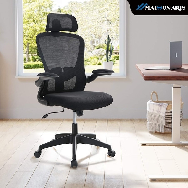 Ergonomic 360° Swivel Office Mesh Chairs High-Back Adjustable For Office & Study 