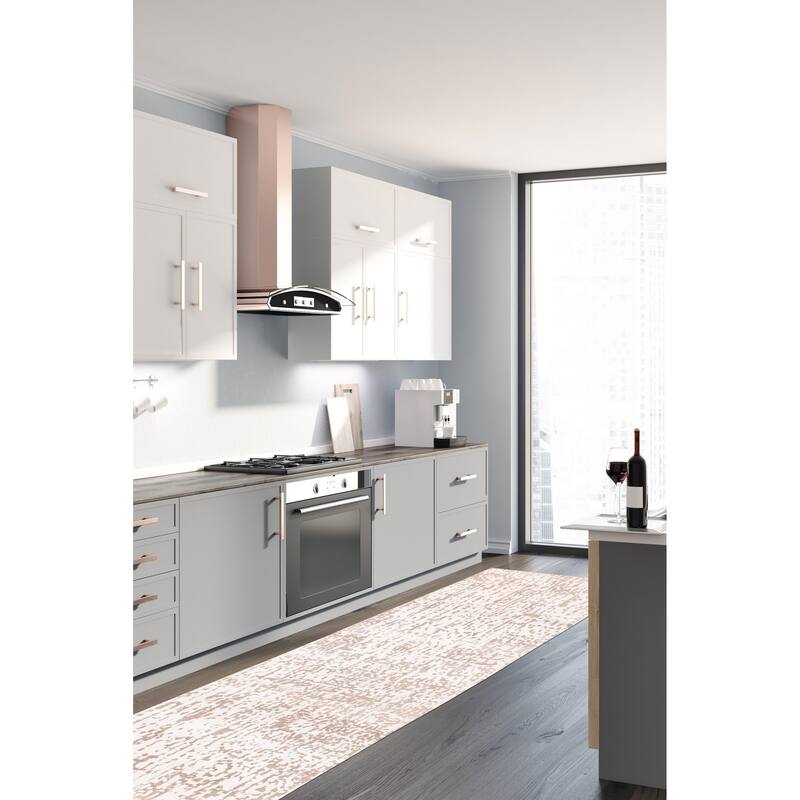 ECARPETGALLERY Hand-knotted Legacy Silver Silk, Wool Rug - 2'4 x 12'0