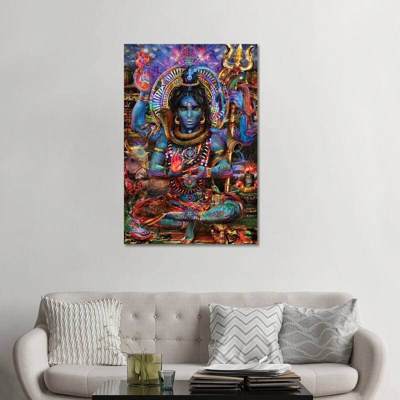 iCanvas "Shiva" by Jumbie Canvas Print - 48x32x1.5