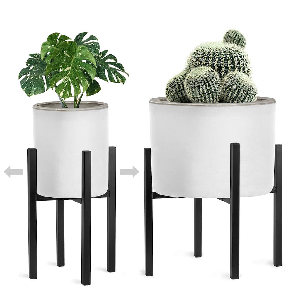 Sorbus Adjustable Plant Stand, Mid Century Style Flower Pot Holder, Planter Stand for Modern Home Decor, Houseplants