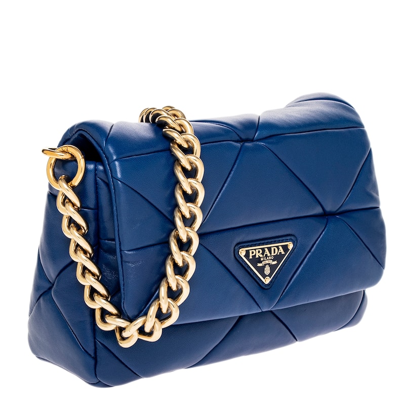 Prada Nappa Leather Padded Shoulder Bag