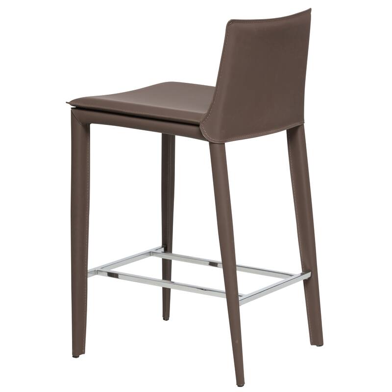 Hilton 25.5" Leather Counter and Bar Stool (Single)