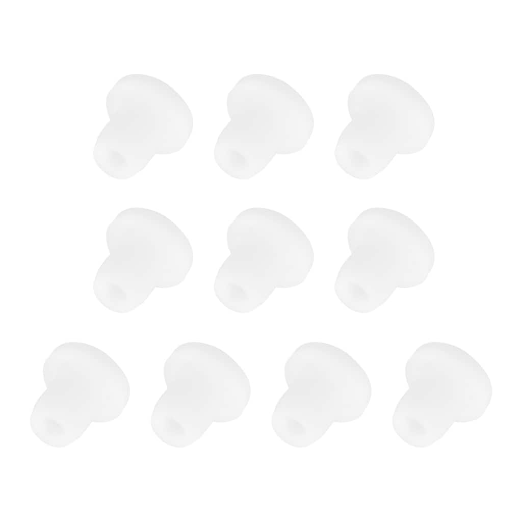 10PCS Silicone Plugs, Salt Shakers Hollow Stopper Sealing Plug, White