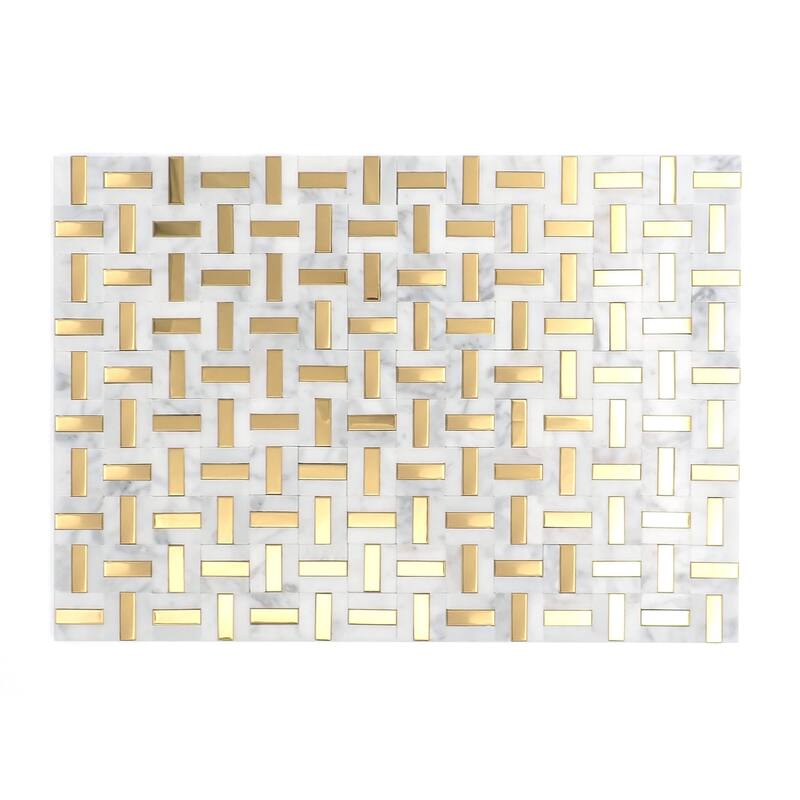 Emser Tile Link - 12" x 17" Square Pinwheel Mosaic Wall Tile - Honed