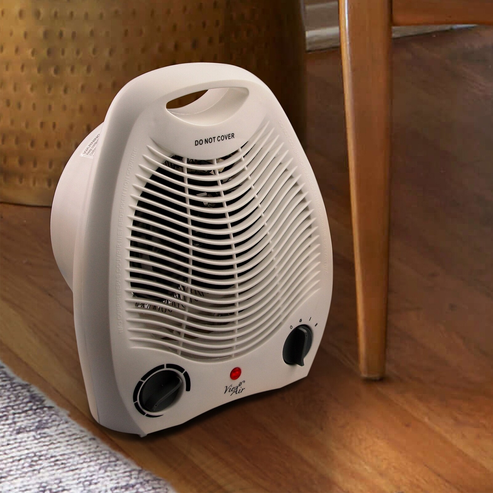 Ceramic Portable Fan Heater, Fan-Only Setting, 1500W, 2-Speed