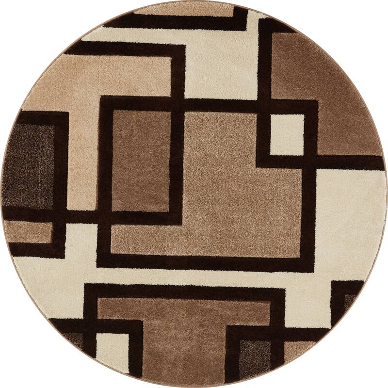 Well Woven Ruby Imagination Squares Modern Geometric Area Rug