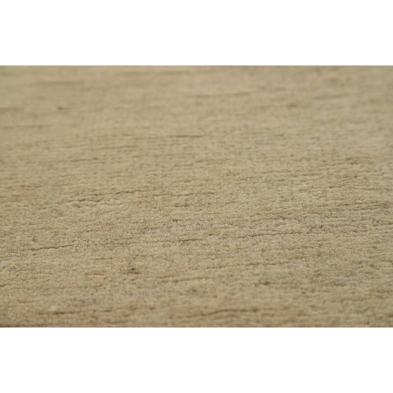 Solid Gabbeh Oriental Runner Rug Handmade Wool Carpet - 3'3"x 6'10"