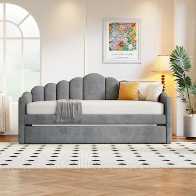 Twin size Upholstered Daybed with Trundle