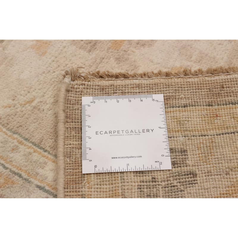ECARPETGALLERY Hand-knotted Peshawar Finest Tan Wool Rug - 7'9 x 10'6