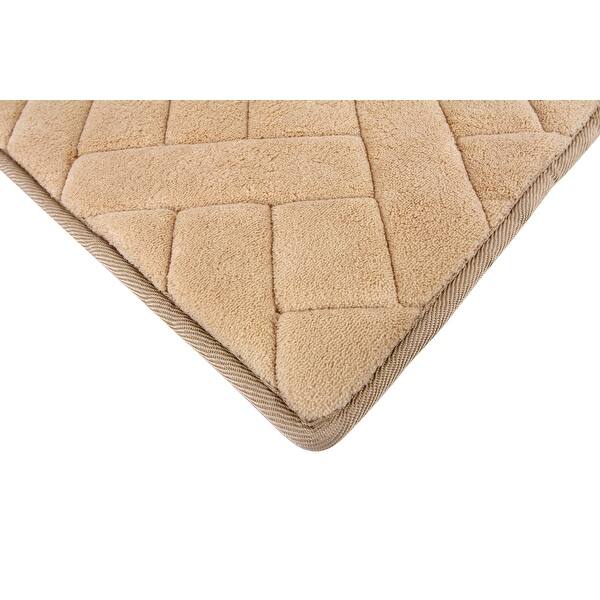 FABBRICA HOME Memory Foam Accent Rug in Herringbone On Sale Bed