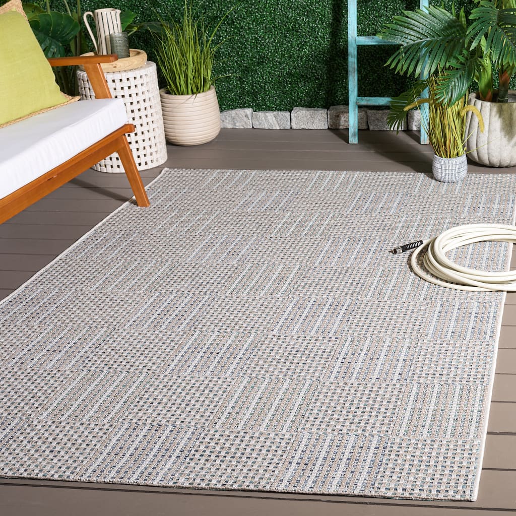 SAFAVIEH Sisal Thera All-Weather Indoor/Outdoor Waterproof Patio Backyard Rug