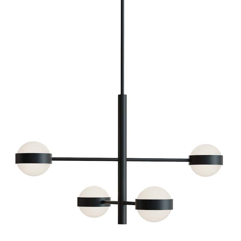 AFX VRNP2X4LAJUD Verona 30" Wide Pendant - Black