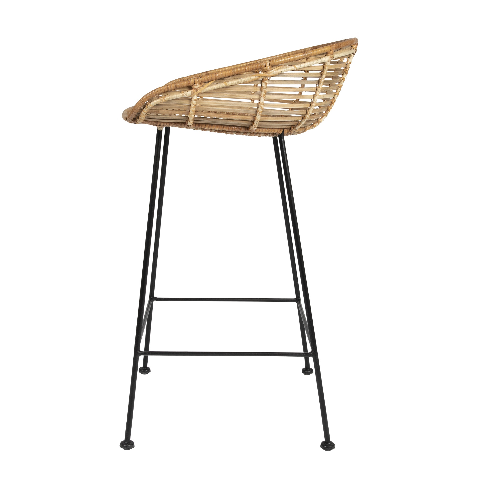 Rattan bar stools white legs 2025