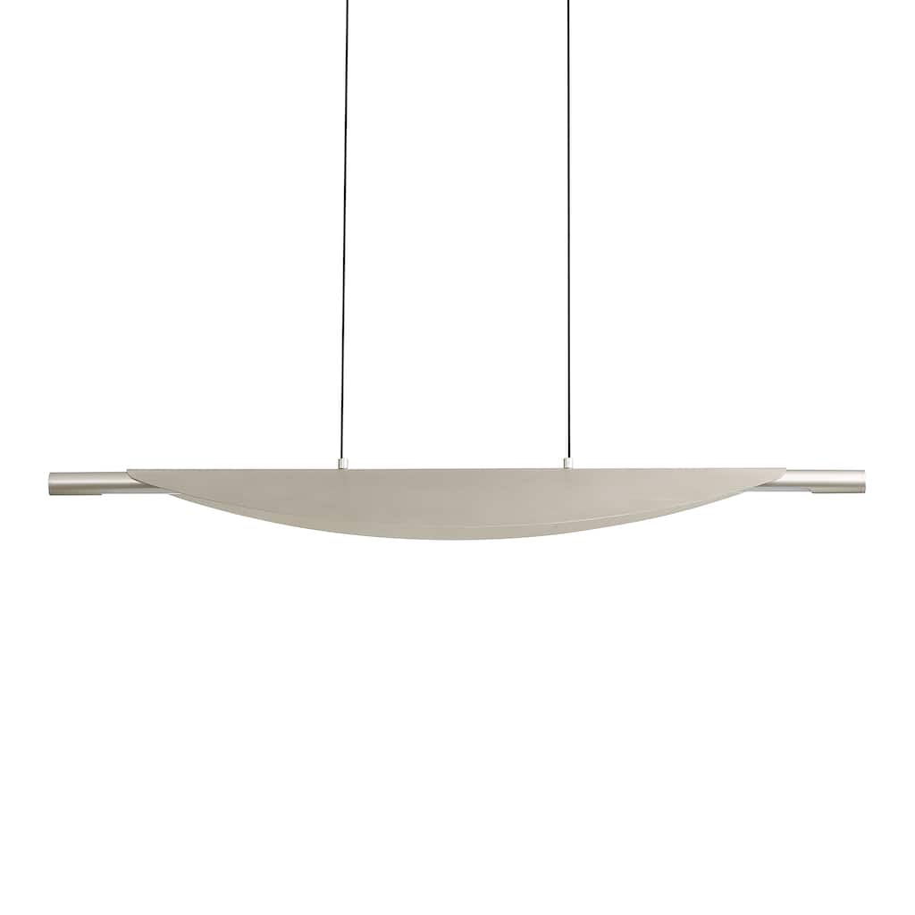 Yep by Golden Lighting Luma Integrated LED Island Light in Sand Nickel - Silver