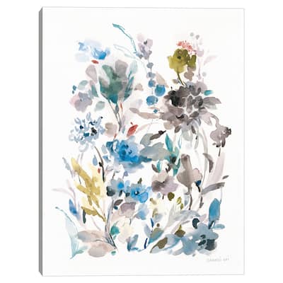Breezy Florals II Colorful by Danhui Nai Canvas Art Print