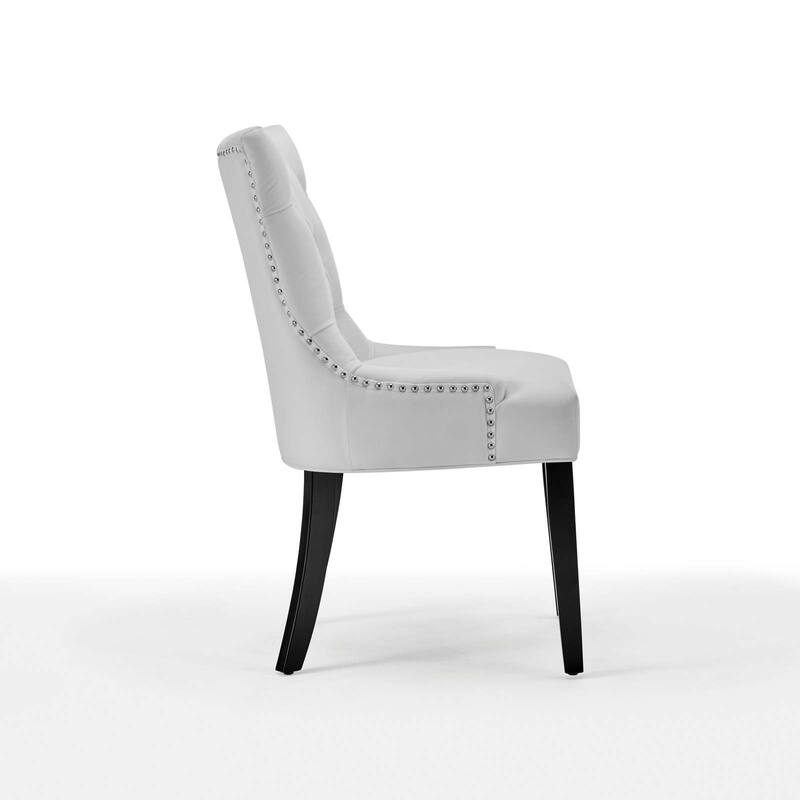 Silver Orchid Kornman Velvet Dining Side Chairs (Set of 2)