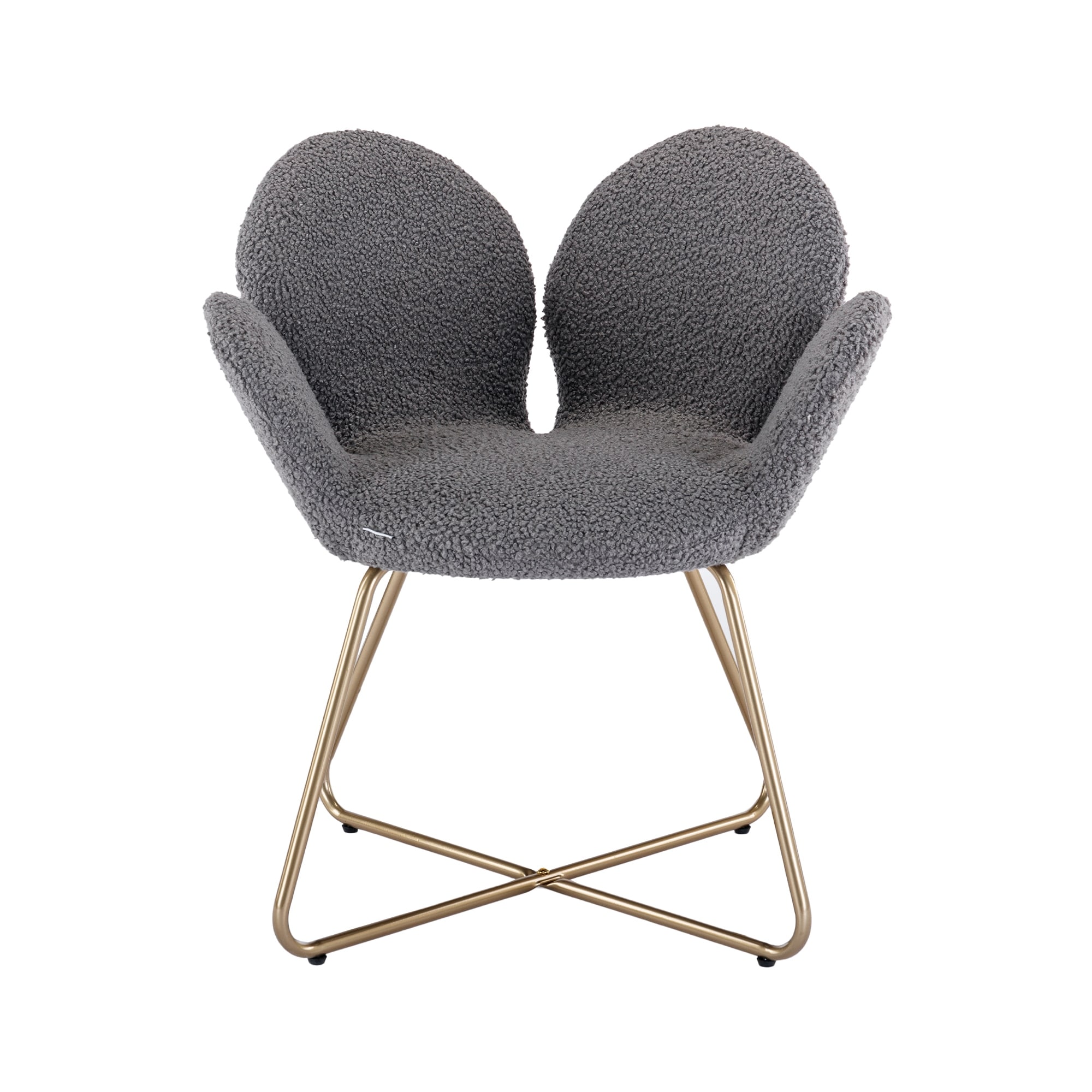 2PC Velvet Accent Chair Comfy Cute Upholstered Vanity Desk Chair