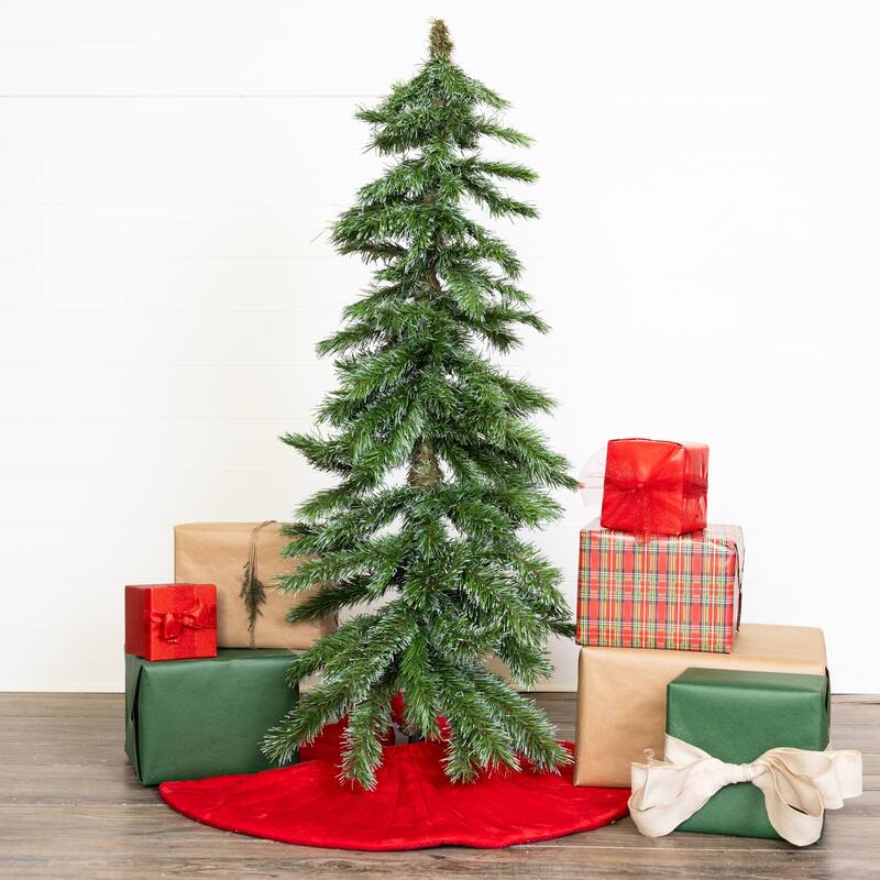 Transpac Artificial 47 in. Green Christmas Queen Cypress Tree