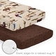 preview thumbnail 4 of 4, Sweet Jojo Designs Brown Western Cowboy Boy 3p Mini Crib Bedding Set Wild West Horseshoe Southern Charm Country Horse Cow Animal