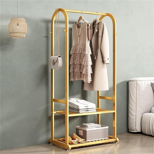 Gold clothing racks for hanging clothes - 15.8