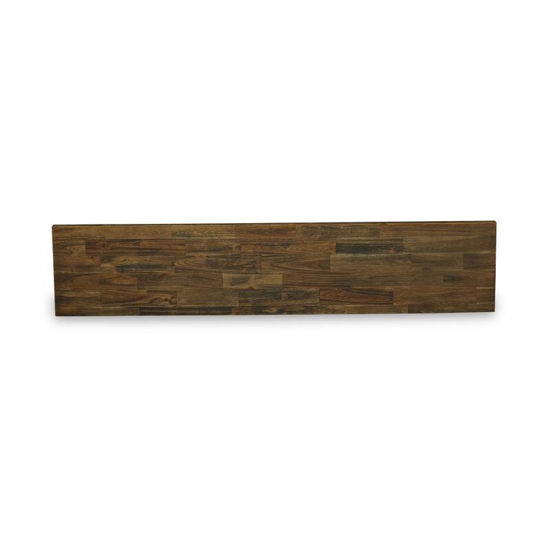 East West Furniture X-Style Modern Dining Bench with Wooden Seat, 72x15x18 Inch, Multi-Color (Finish Options)