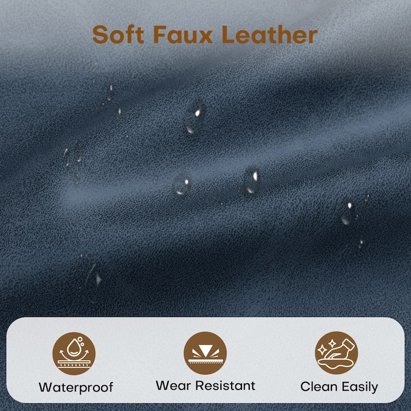 26" Upholstered Counter Height Swivel Bar Stool, Counter Stools with Solid Wood Legs - 39.37"H x 22.44"D x 21.65"W