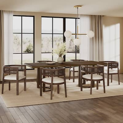 Christopher Knight Home - Isadora Rubberwood 7 Piece Dining Set