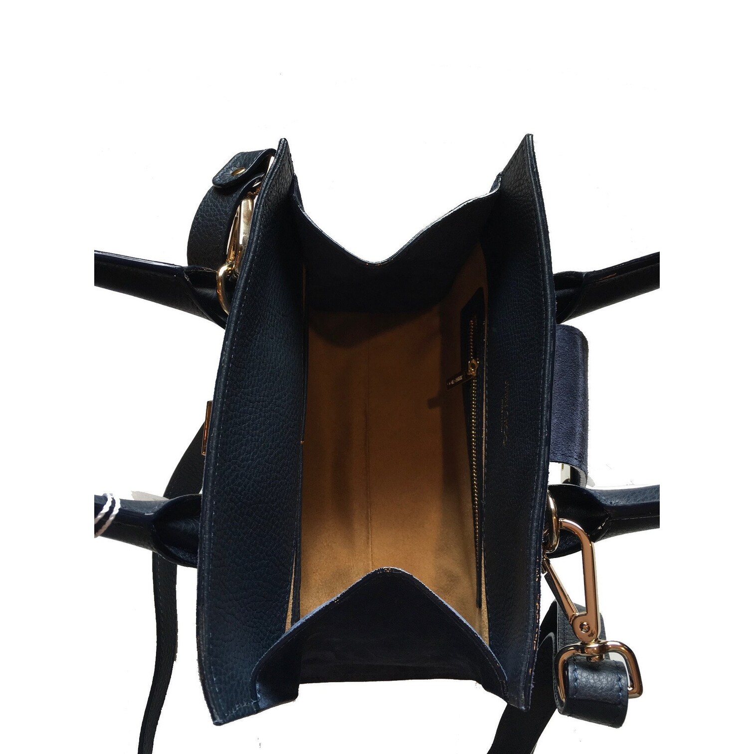 navy blue suede crossbody bag