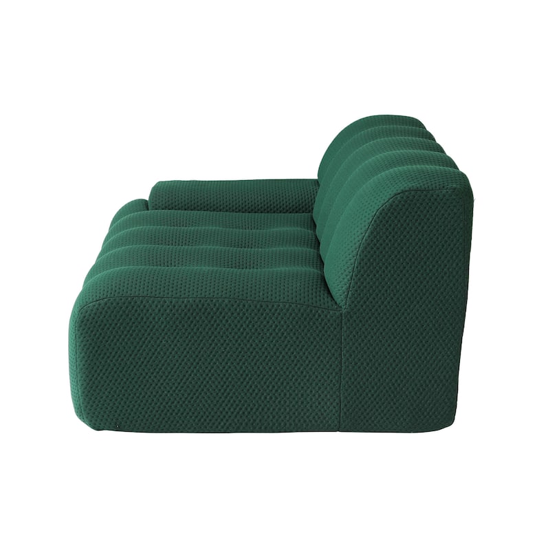 102.4" Oversize Loveseat 3D Mesh Fabric Sectional Sofa Modern Comfy Modular Floor Couch