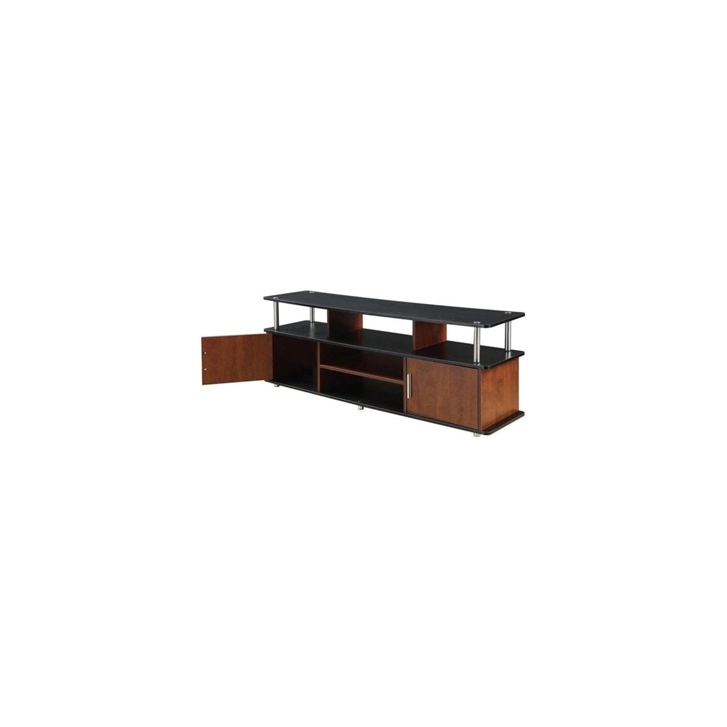 Contemporary TV Stand for 60-inch TVs with Storage Cabinets, 59-inch Length