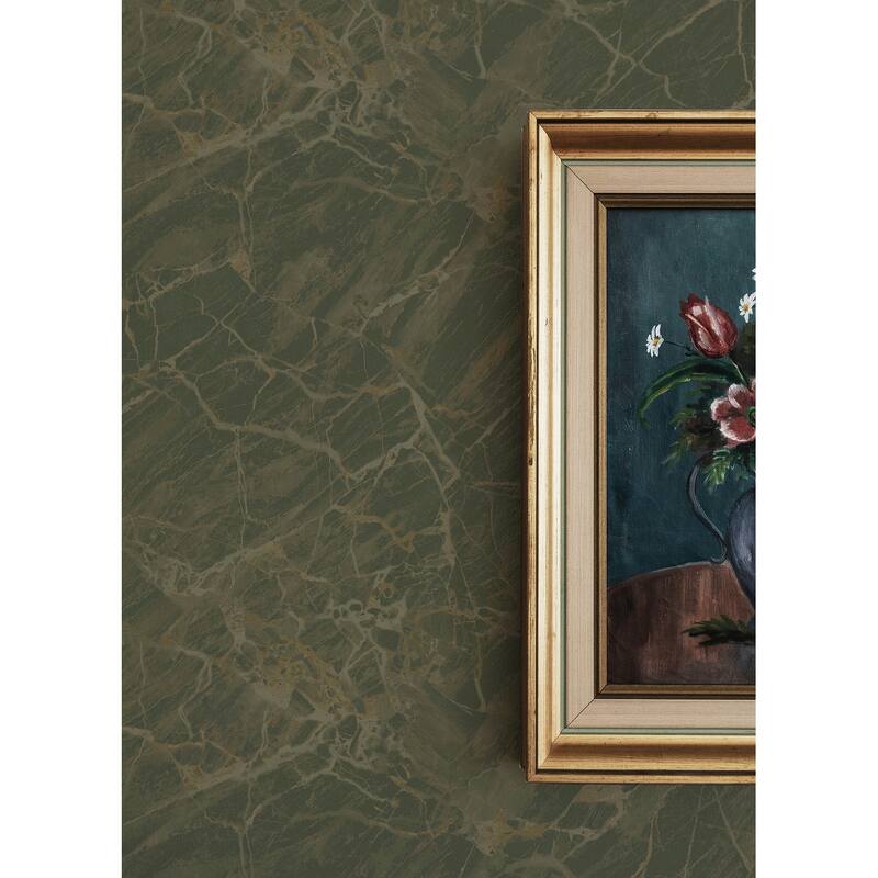 Chris Loves Julia x NuWallpaper Jade Jasper Peel and Stick Wallpaper