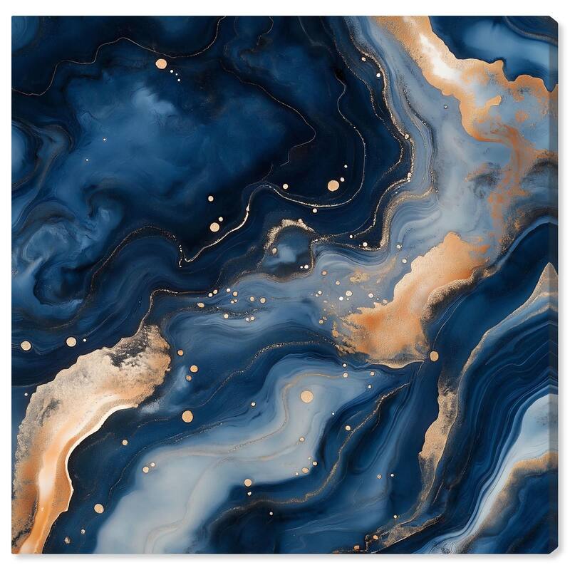 Deep Sea Geode III Canvas by Art Remedy, Gallery Wrapped - 30" x 30"