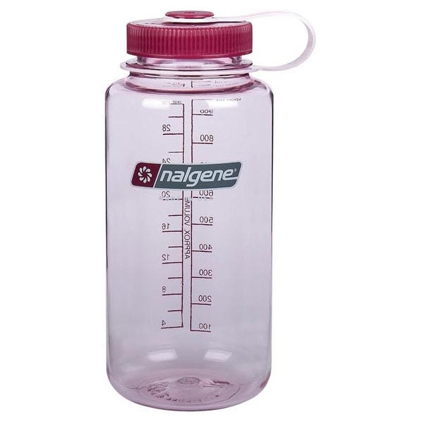 Nalgene WM 1 Qt Clear Pink W/Pink Lid 2178-2039