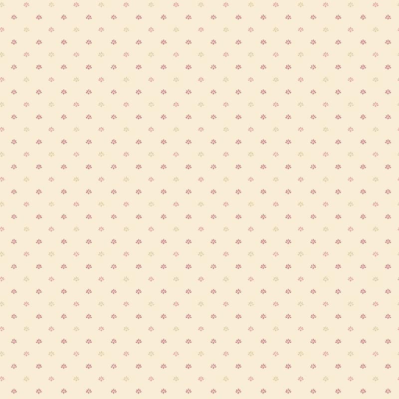 Galerie Wallcoverings Miniatures 3 Mini Floral Motif Design Vinyl on Non-woven Matte Wallpaper Roll - 33 feet x 21 inches - Red