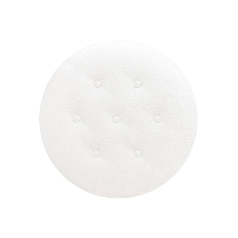 Yolanda 24" Upholstered Round Accent Ottoman