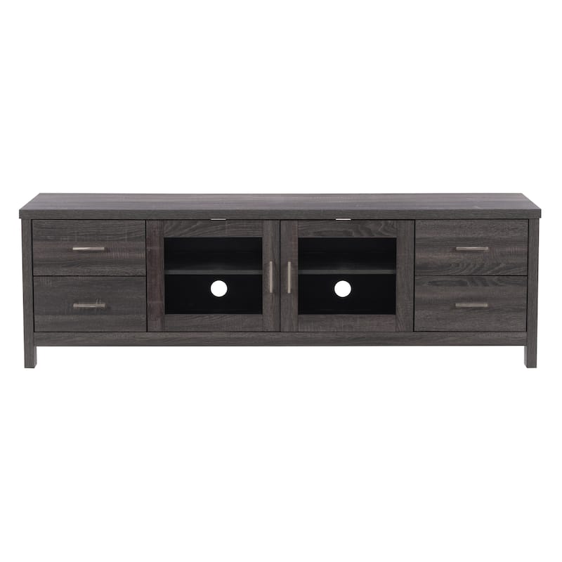 CorLiving Hollywood TV Cabinet with Doors, For TVs up to 80"