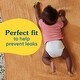 preview thumbnail 2 of 3, 3 Pack - Reusable Cloth Diapers Newborn - Night Nite - Sweet Dreams on Grey/White/Twinkle Little Stars