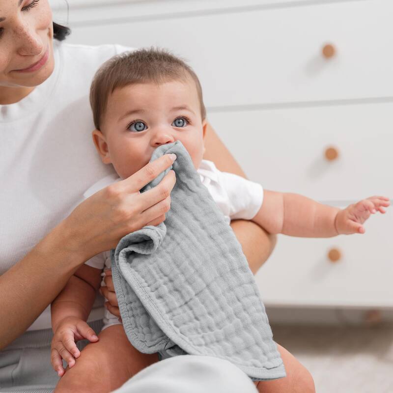 Muslin Burp Cloths for Babies by Comfy Cubs