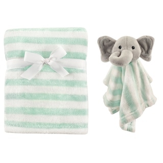 Hudson Baby Infant Plush Blanket with Security Blanket, Gray Elephant, One Size - Gray Elephant - One Size